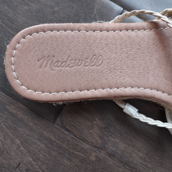 Madewell Kathryn Espadrille Braided Strap Rattan Slide Sandals - Picture 2 of 8